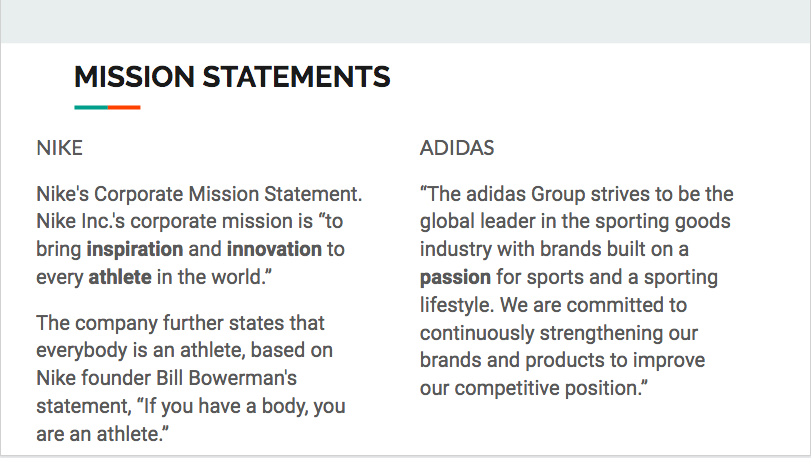 what is the difference between nike and adidas