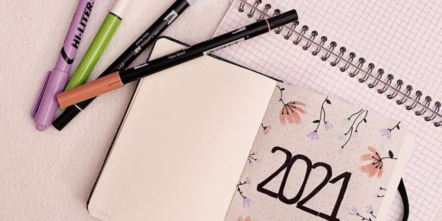 2021 BULLET JOURNAL SET UP, Simple Bullet Journal 2021 Layout